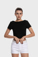 Polera Mujer Textura Sin Espalda Negro
