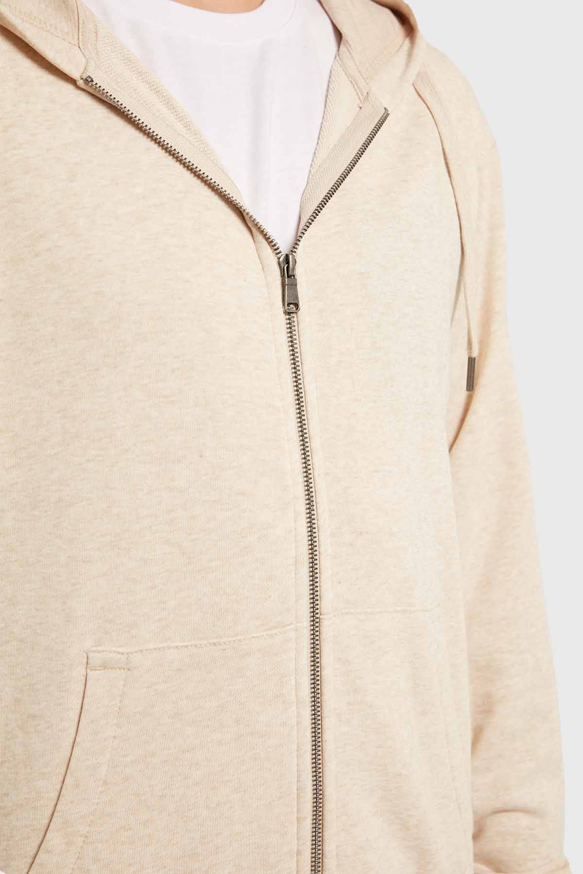 POLERÓN HOMBRE BÁSICO BEIGE MELANGE