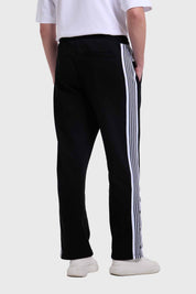 Pantalón Buzo Hombre Aplicación Print Negro