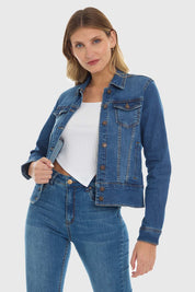 Chaqueta Mujer Clásica Azul