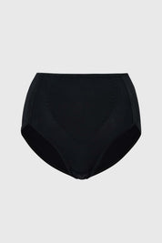 Calzón Mujer Tiro Alto Control Abdomen Corte Negro