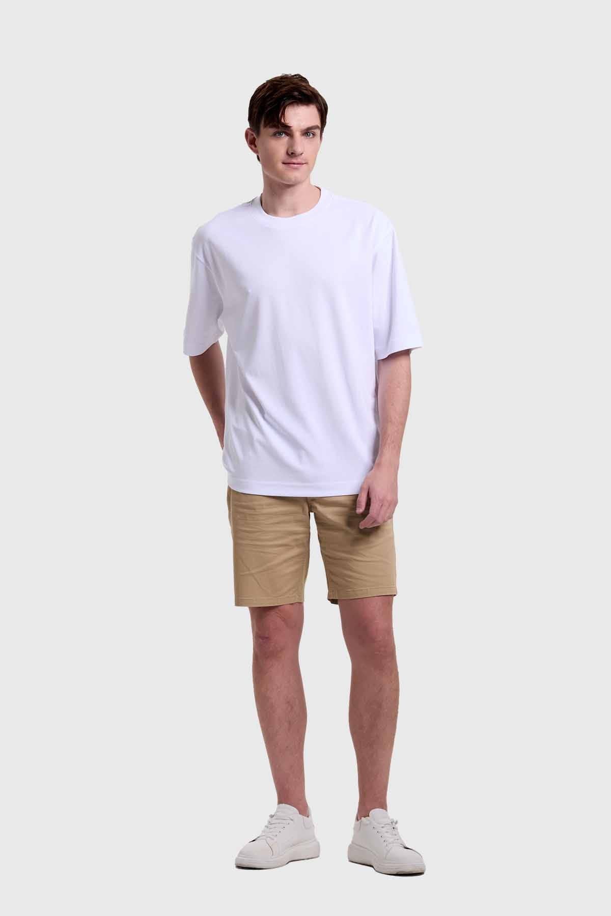 Polera Hombre Loose Fit Blanco