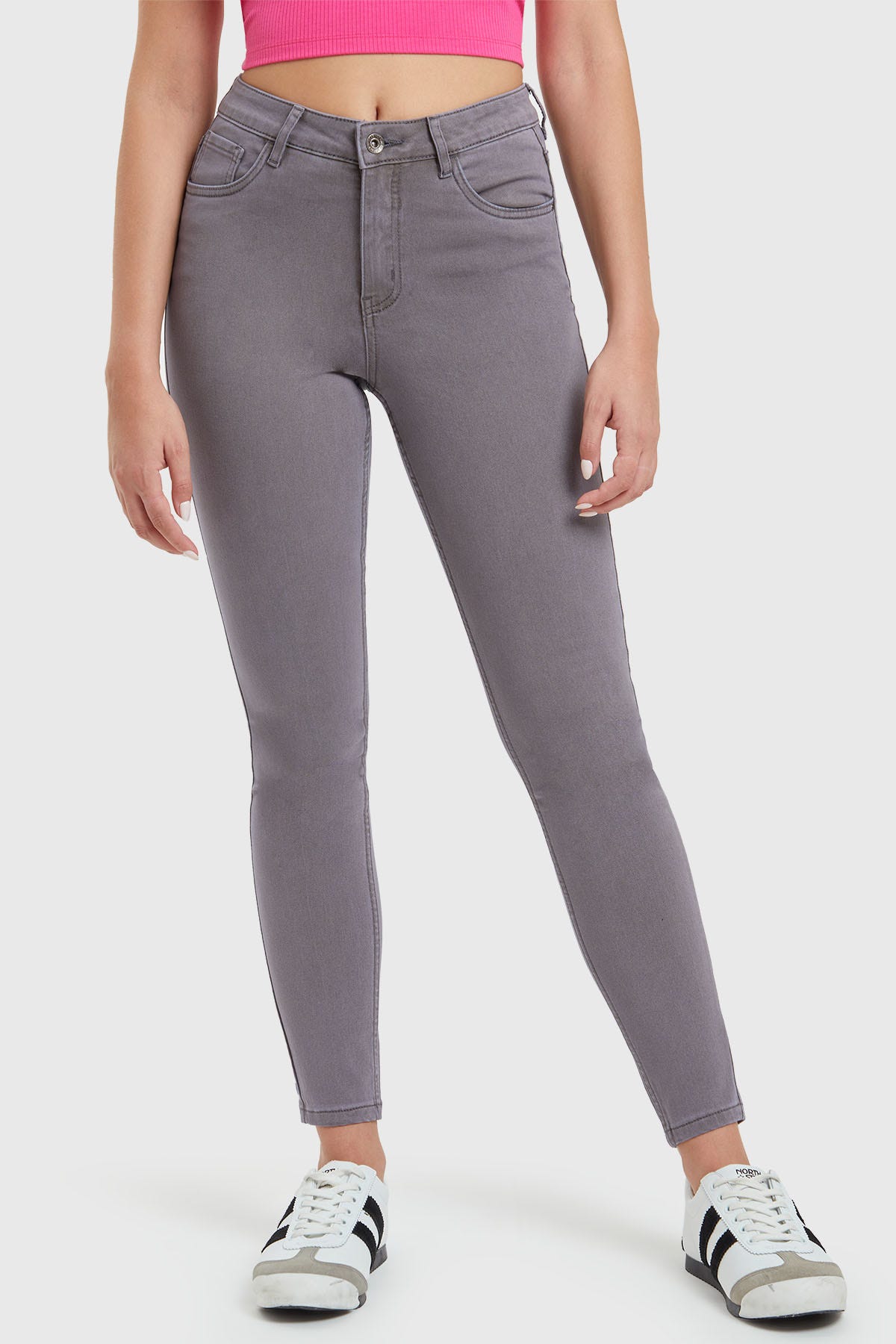 JEANS MUJER SUPER SKINNY EMILIA GRIS