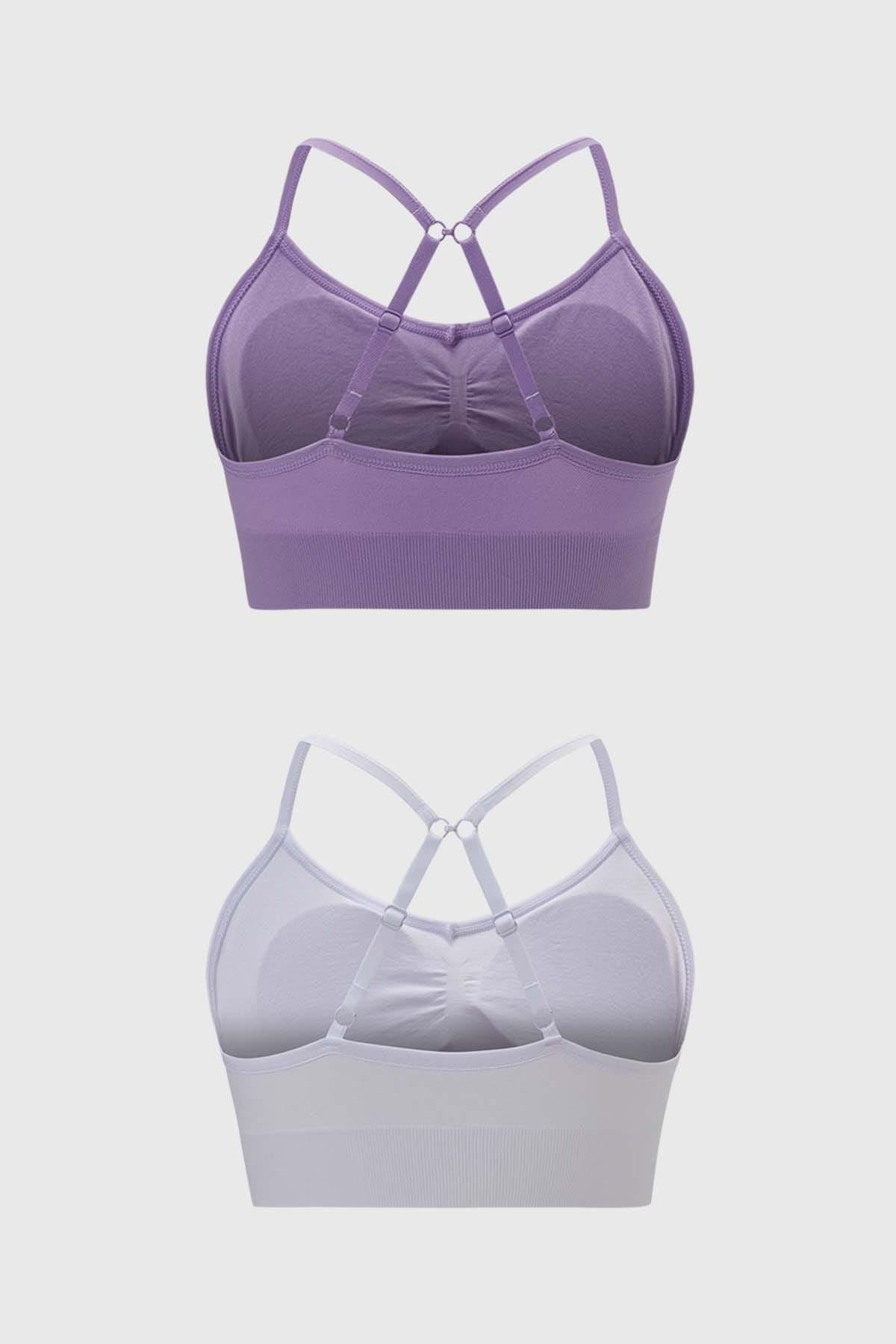 Sostén lila algodón diseño liso estilo casual – Fashion´s Park