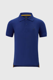 Polera Niño Piqué Básica Azul