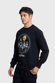 Polerón Hombre Harry Potter Negro