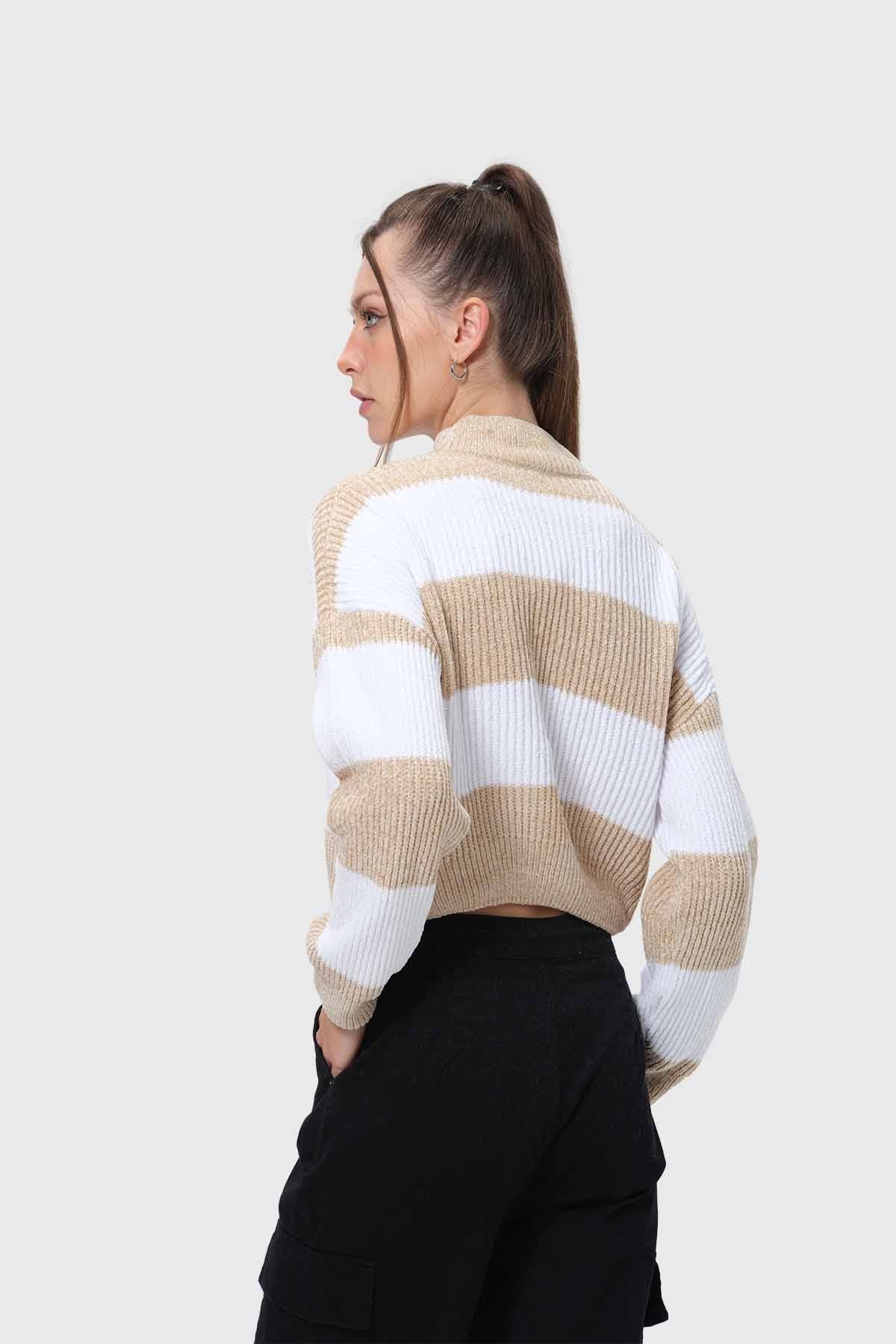 Sweater Mujer Chenille Nude