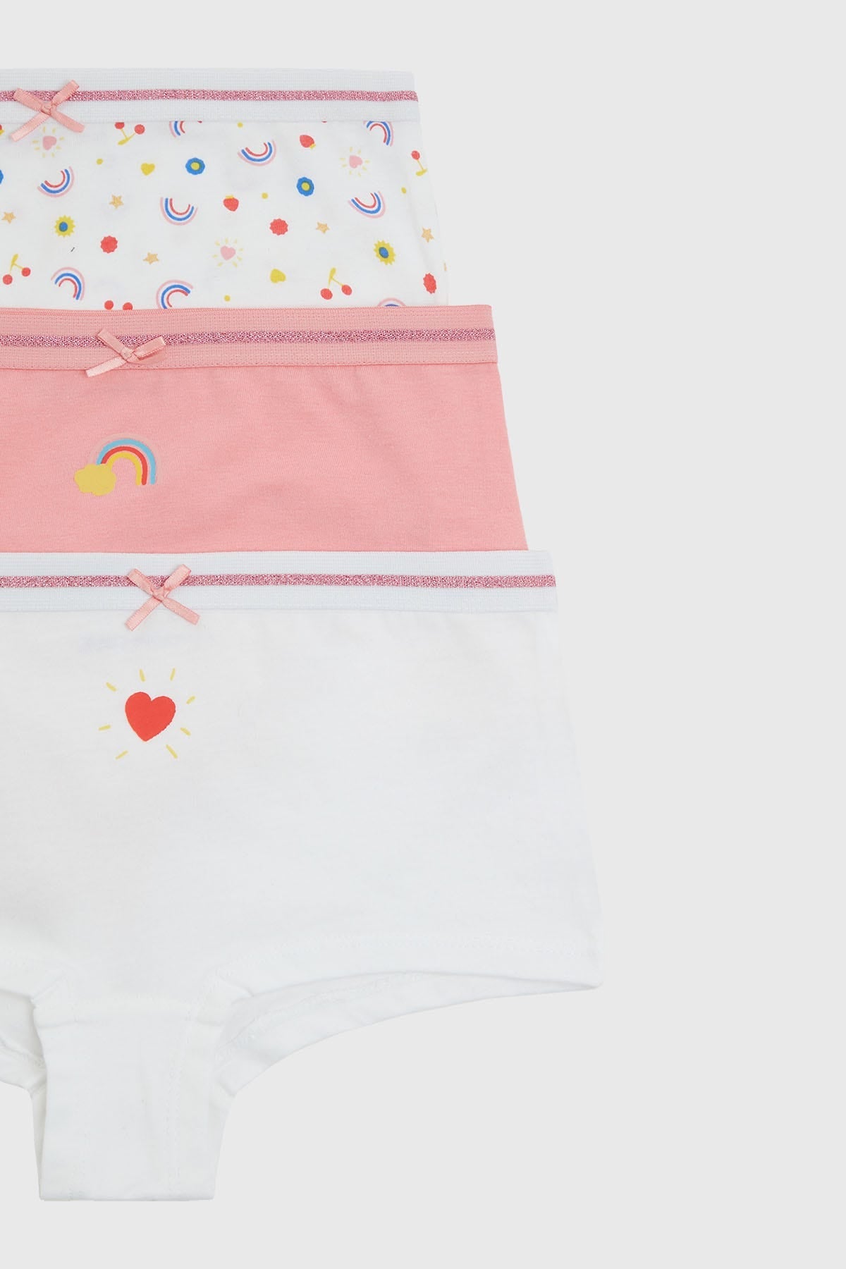 Calzón Niña Tripack Pantaleta Print Rosado