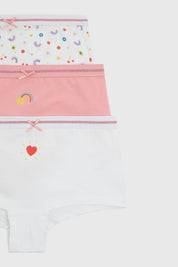 Calzón Niña Tripack Pantaleta Print Rosado