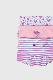 Calzón Niña Tripack Niña Print Rosado