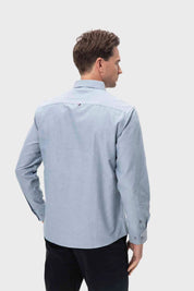 Camisa Hombre Oxford Gris