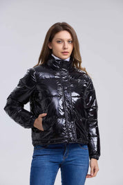 Parka Mujer Puffa Glossy Negro