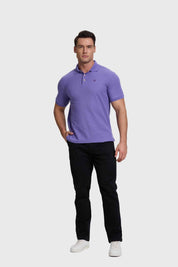 Polera Hombre Piqué Básica Púrpura