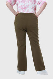 Pantalón Buzo Mujer Detalle Strass Bolsillo Verde