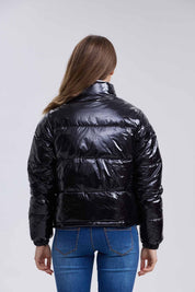 Parka Mujer Puffa Glossy Negro