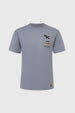 Polera Niño Print Con Gris