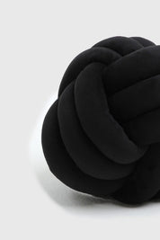 Cojín Velvet Nudo Negro