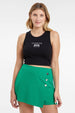 Polera Mujer Top Bordado Negro