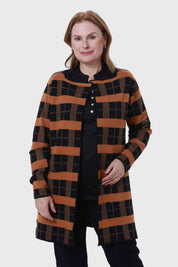 Sweater Mujer Abierto Negro