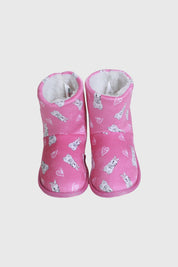Pantufla Niña Bota Conejo Rosado