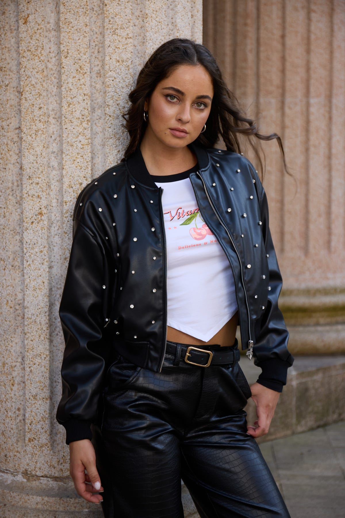 CHAQUETA MUJER BOMBER NEGRO FSP II
