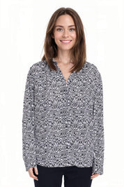 Blusa Mujer Estampado Crudo