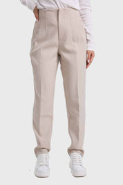 Pantalón Mujer Tiro Alto Sastrero Arena