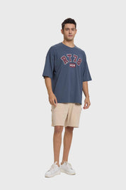 Polera Hombre College Azul Índigo
