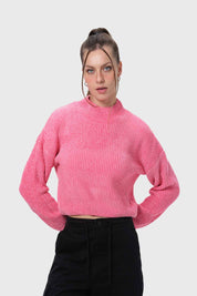 Sweater Mujer Chenille Rosado