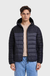 Parka Hombre Bicolor Negro
