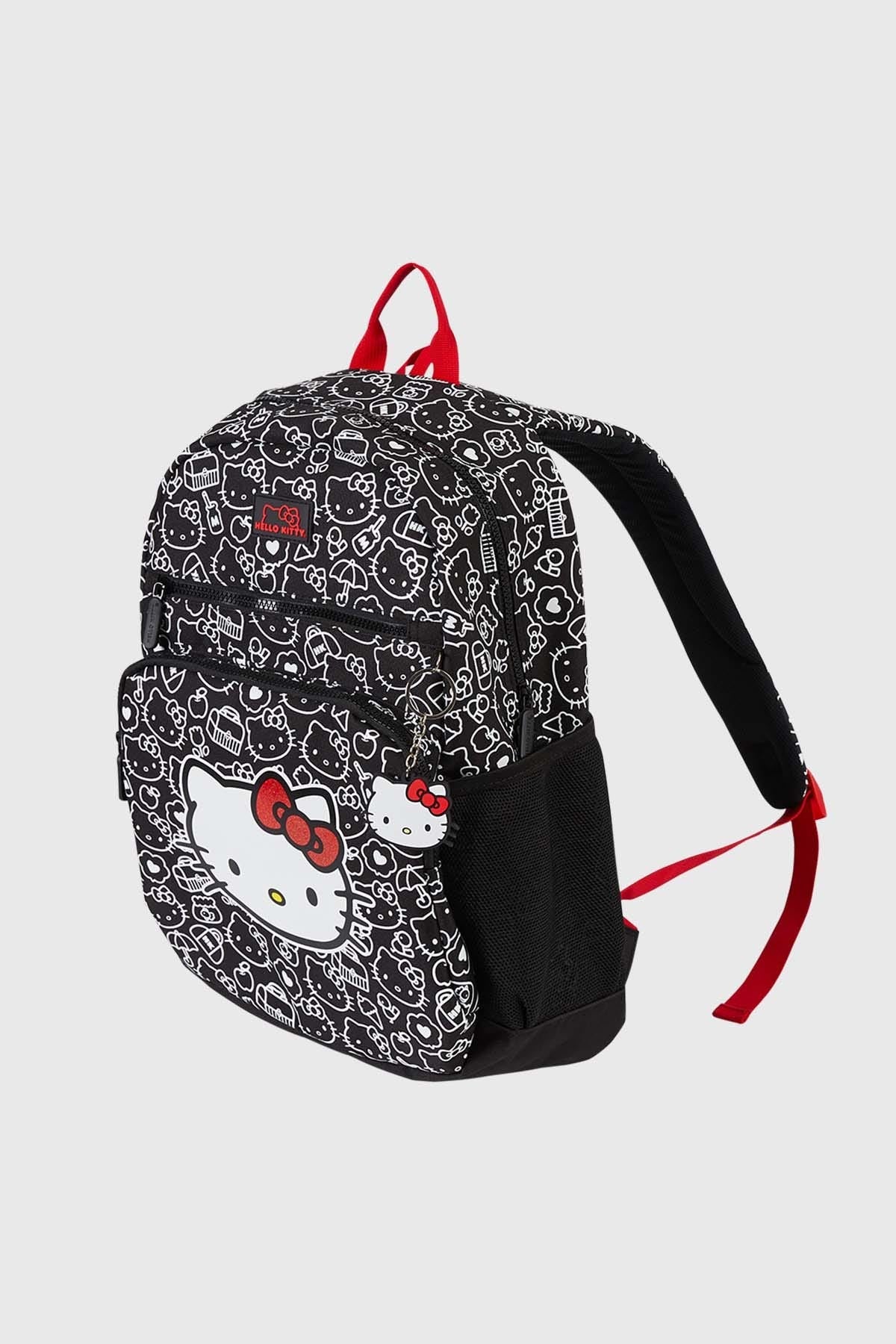 Mochila Escolar Infantil Hello Kitty 25 Lt. Negro