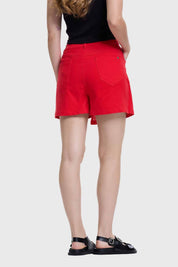 Falda Mujer Short Rojo