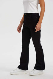 Pantalón Mujer Wide Leg Negro