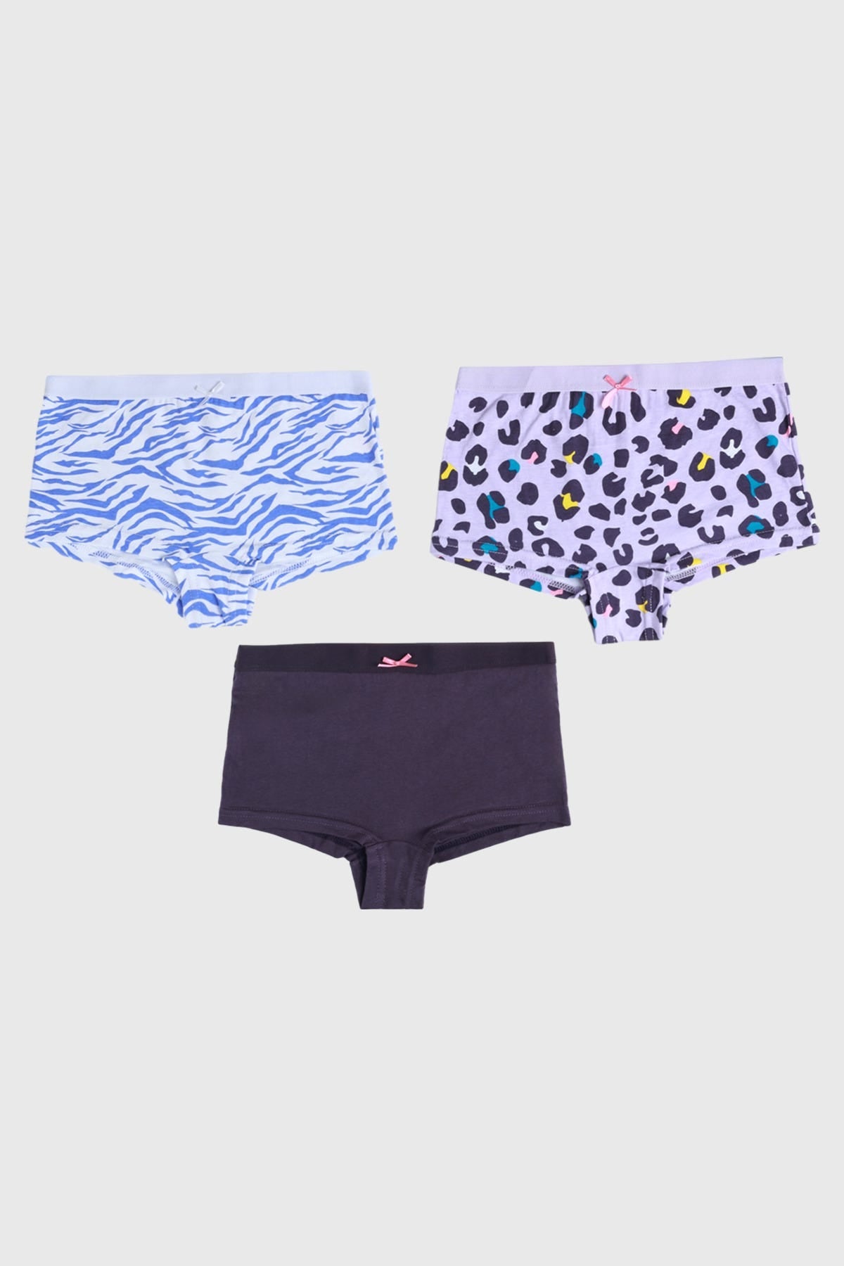 Calzón Niña Tripack Pantaleta Print Lila