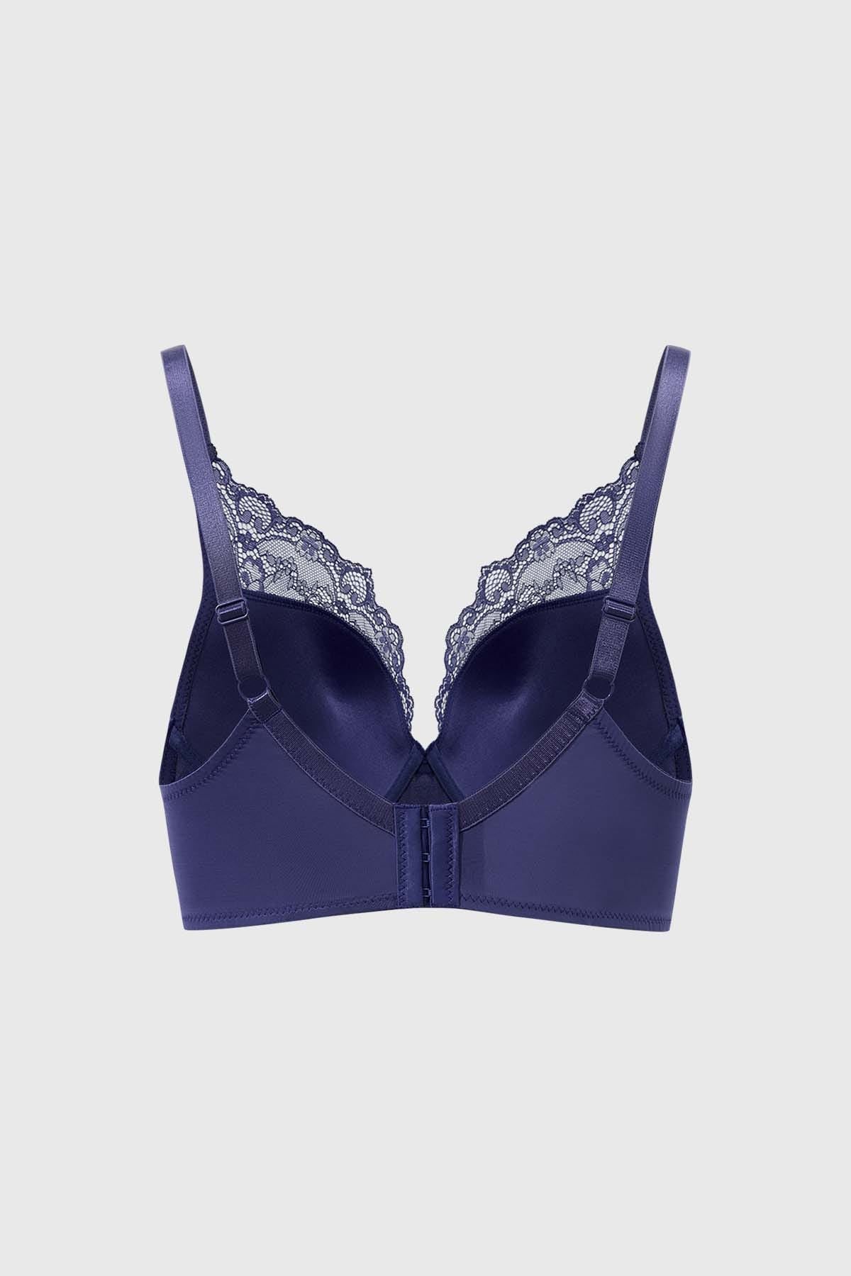 Sostén Mujer Copa Con Detalle Azul