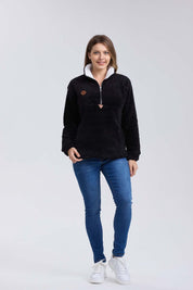 Polar Mujer Medio Negro Melange