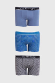 Boxer Hombre Tripack Gris
