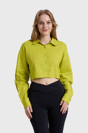 Blusa Mujer Cropped Verde