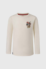 Polera Niño Print Crudo