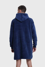 Bata Hombre Bolsillo Canguro Azul
