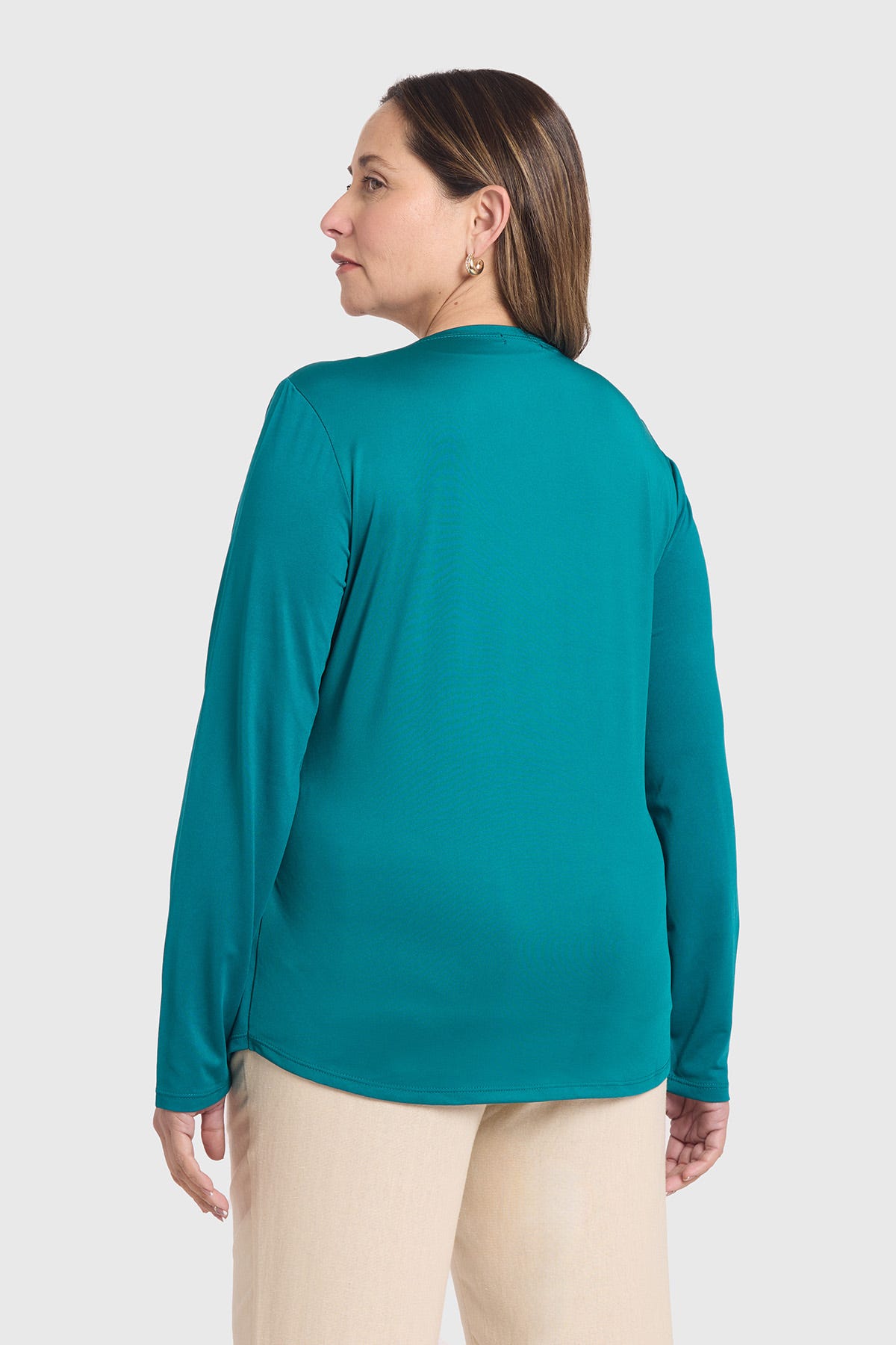 Polera Mujer Tapado Print Verde