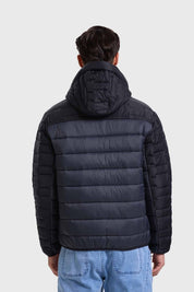Parka Hombre Bicolor Negro
