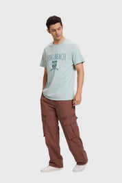 Polera Hombre Sports Basket Verde