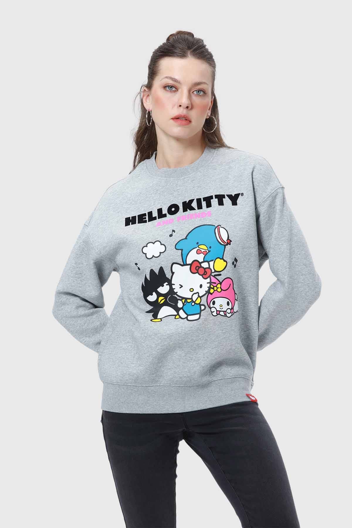 Polerón Mujer Hello Kitty Gris