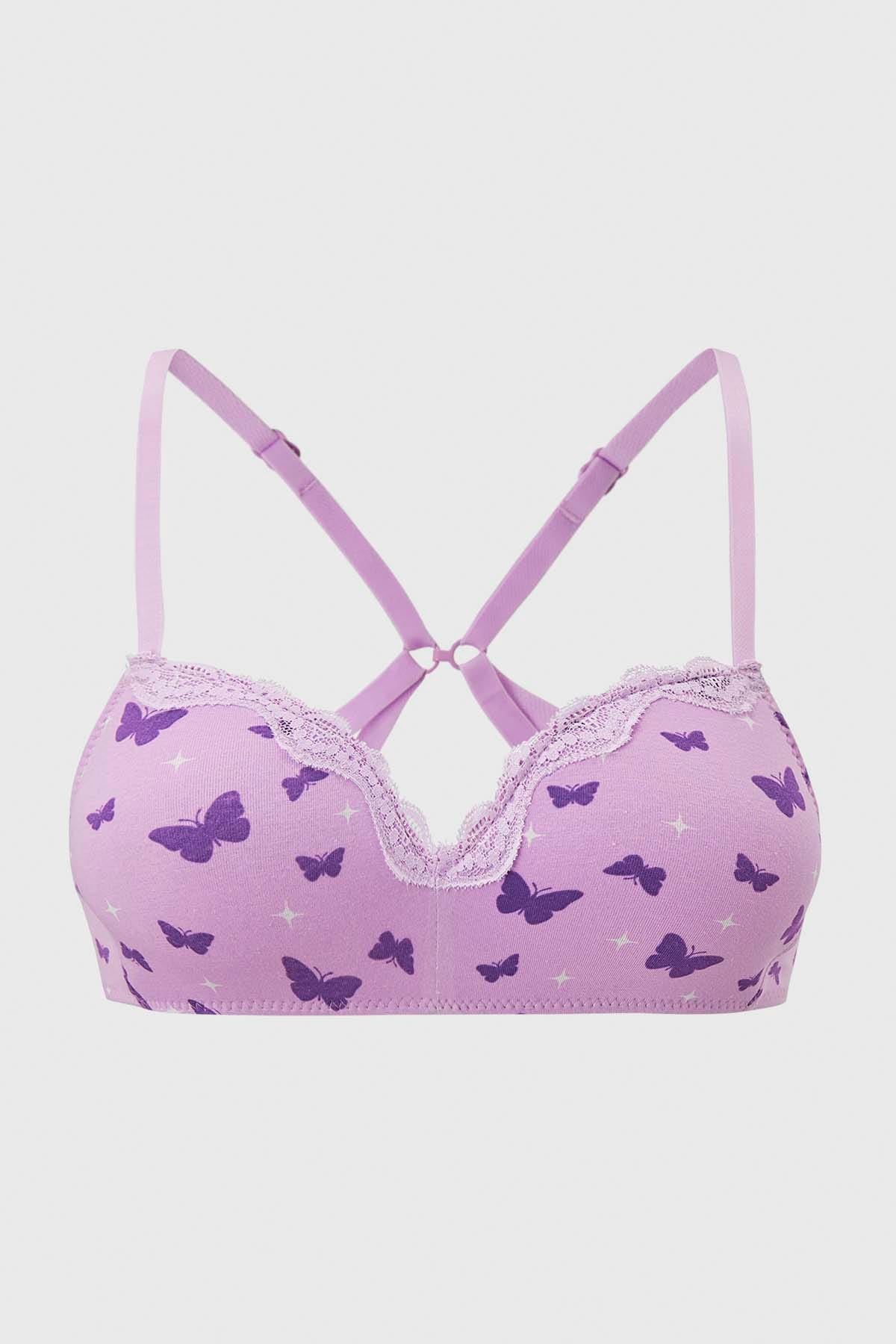 Sostén Mujer Peto Broche Lila