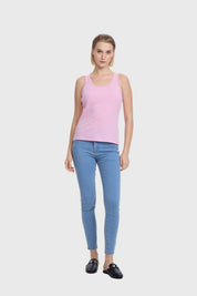 Polera Mujer Pabilo Rib Rosado
