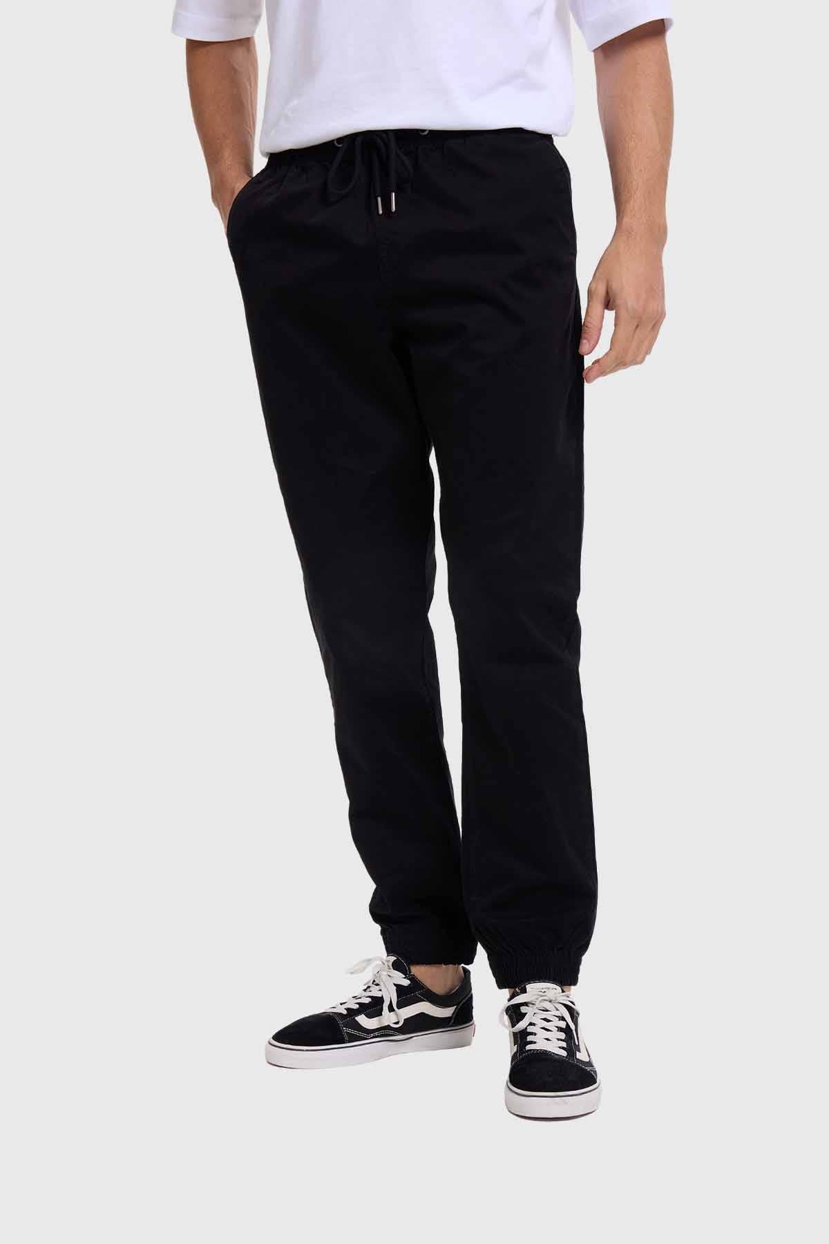 Pantalón Hombre Jogger Twill Negro