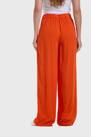 Pantalón Mujer Palazzo Naranjo