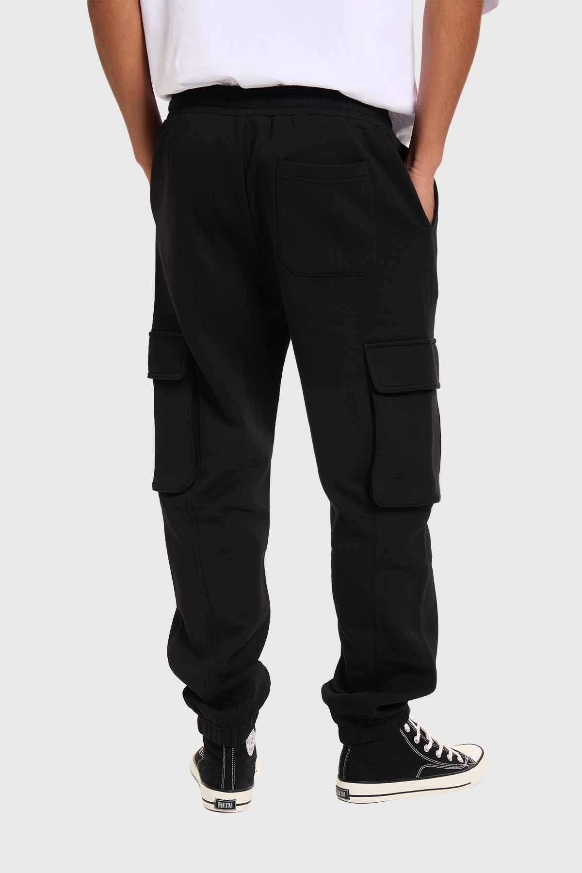 Pantalón Buzo Hombre Jogger Básico Negro