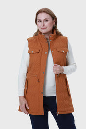Parka Mujer Larga Camel
